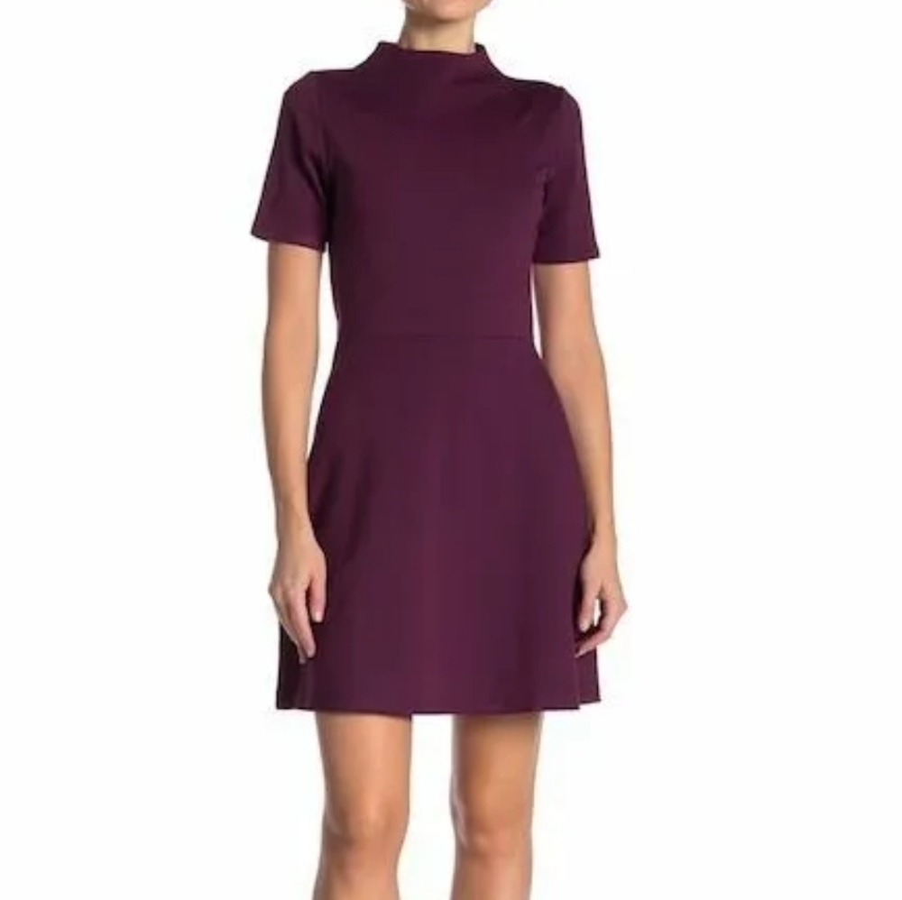 The Vanity Room Purple Ponte Dress M